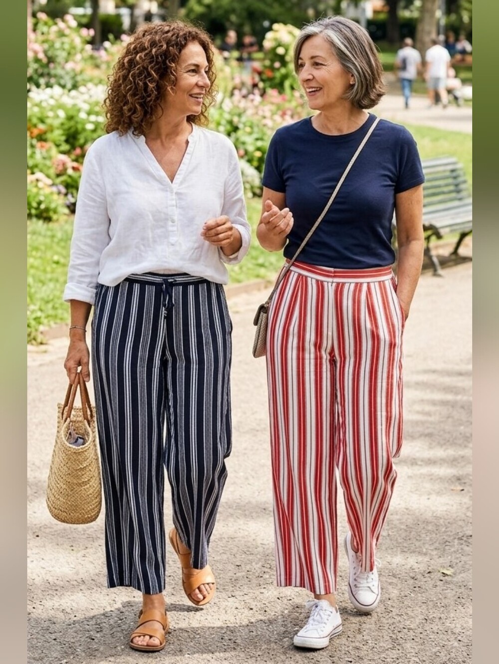 LOFT  NWT Bundle of 2 Pants Striped Fluid Pull On Pants Poly Rayon MSRP$69 ea